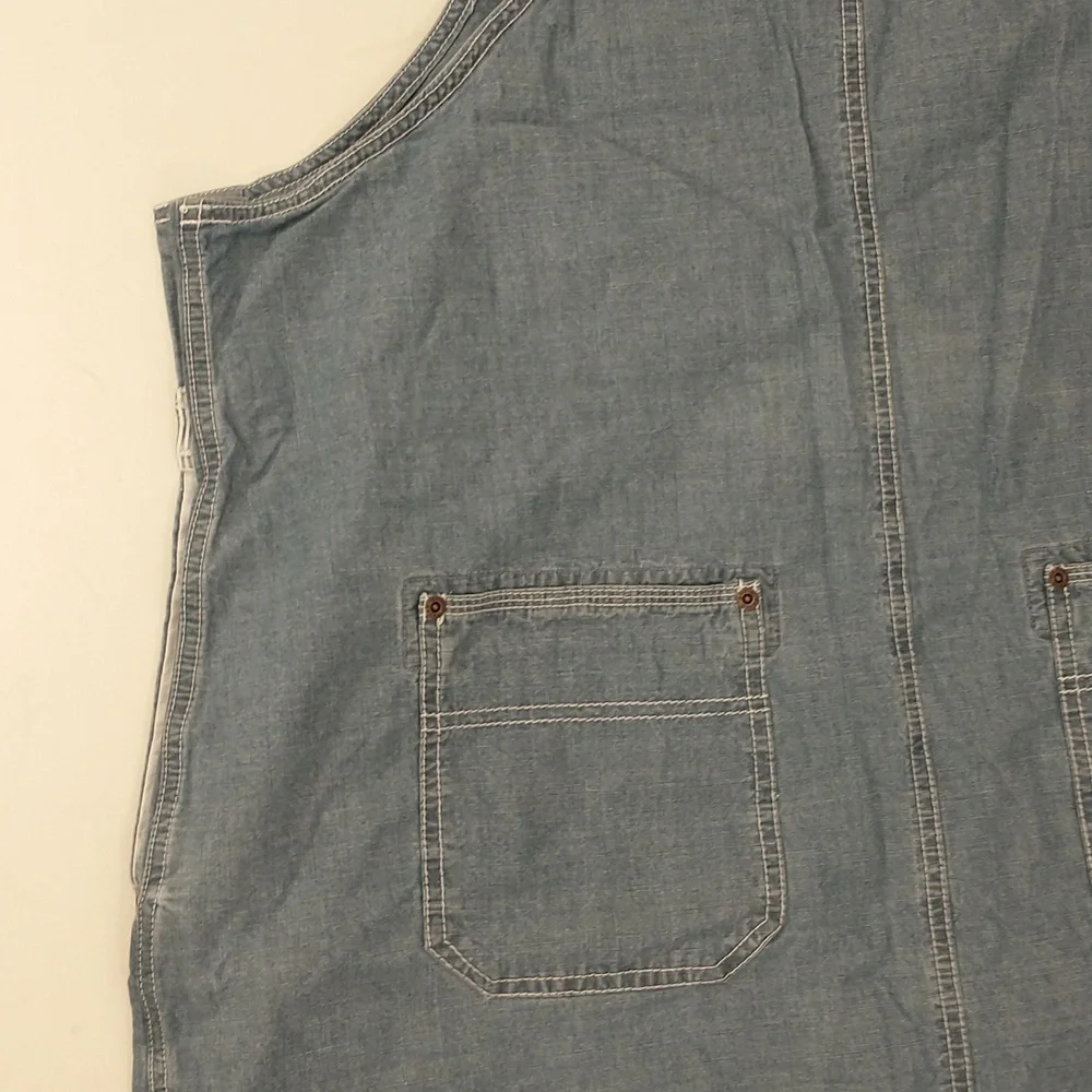 Denim 2x Overall Dress Jumper Eddie Bauer Looks Unworn 100% Cotton Great Quality - Picture 10 of 13